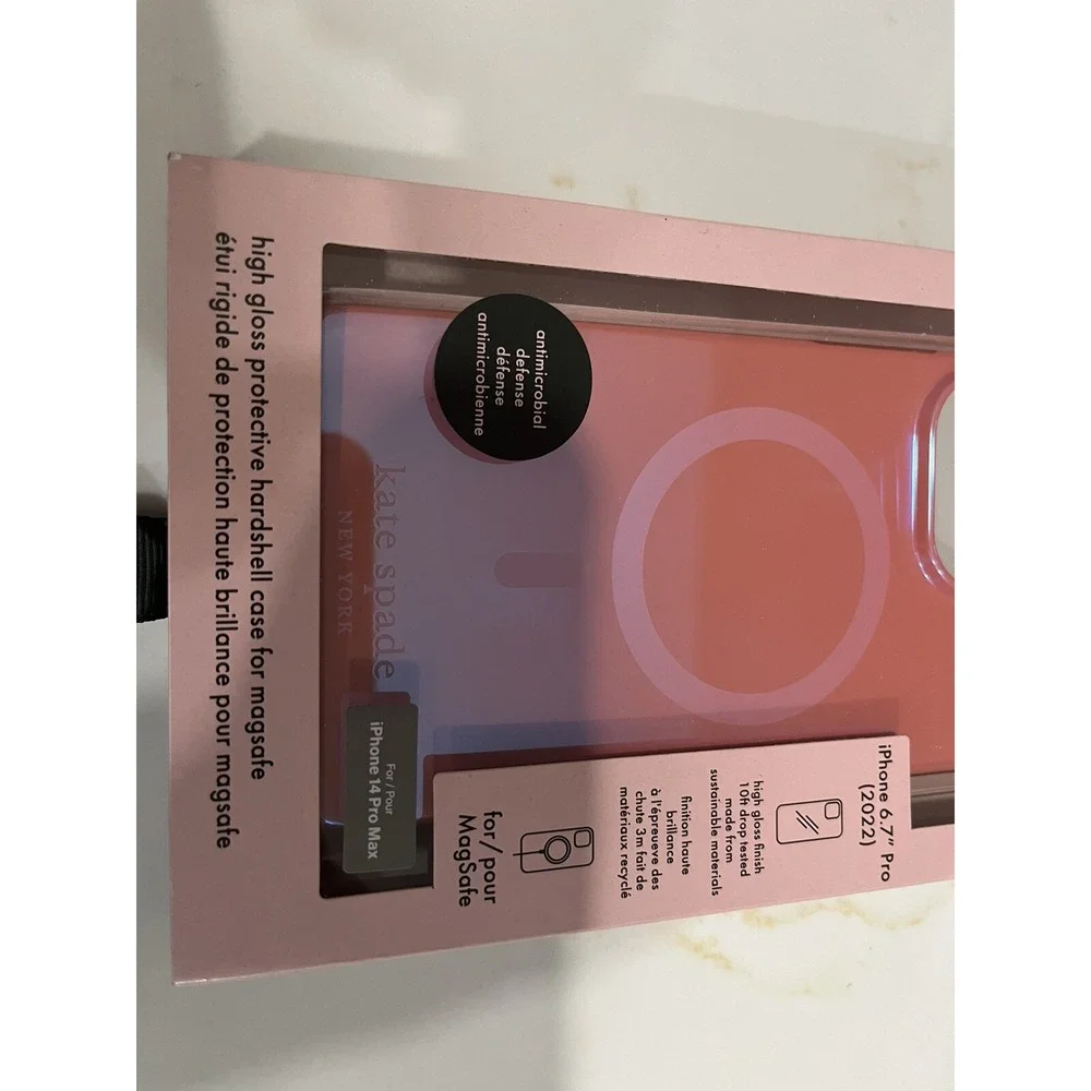 Kate Spade NY Protective Hardshell Case for FITS IPhone 14 PRO MAX pink